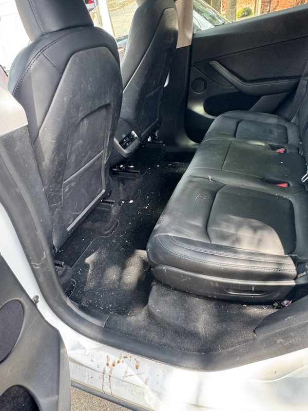 Back seat before detailing